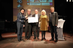 Preisverleihung mit Arnulf Eichhorn, Leipziger Lachmesse